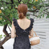 Random dot mermaid long dress